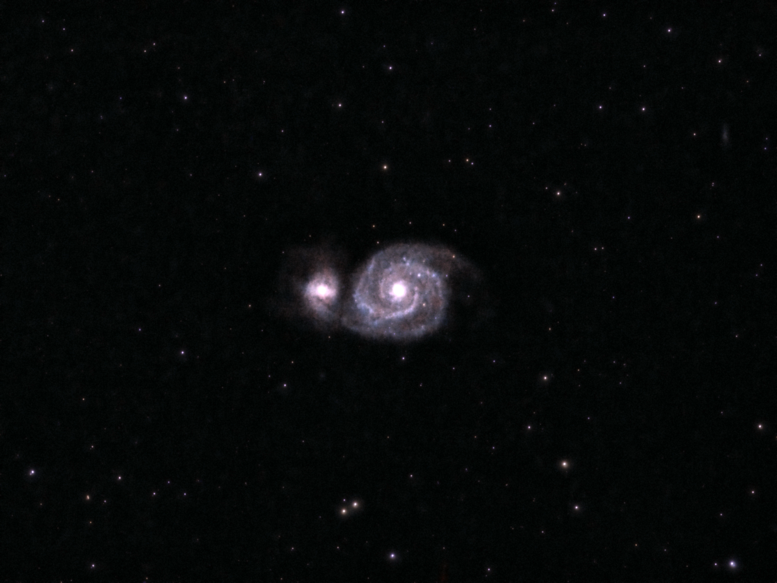 M51 (NGC 5194), aussi surnommée la galaxie du Tourbillon astronomie Vercors