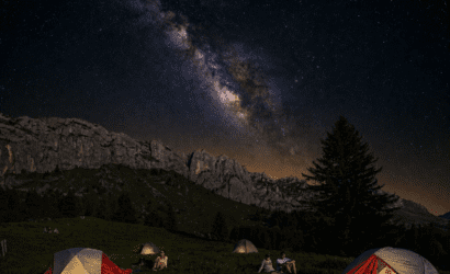 voie lactée arrêtes du gerbier bivouac